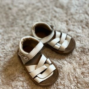 Little Bipsy White Salt Water Sandals, Sz 4